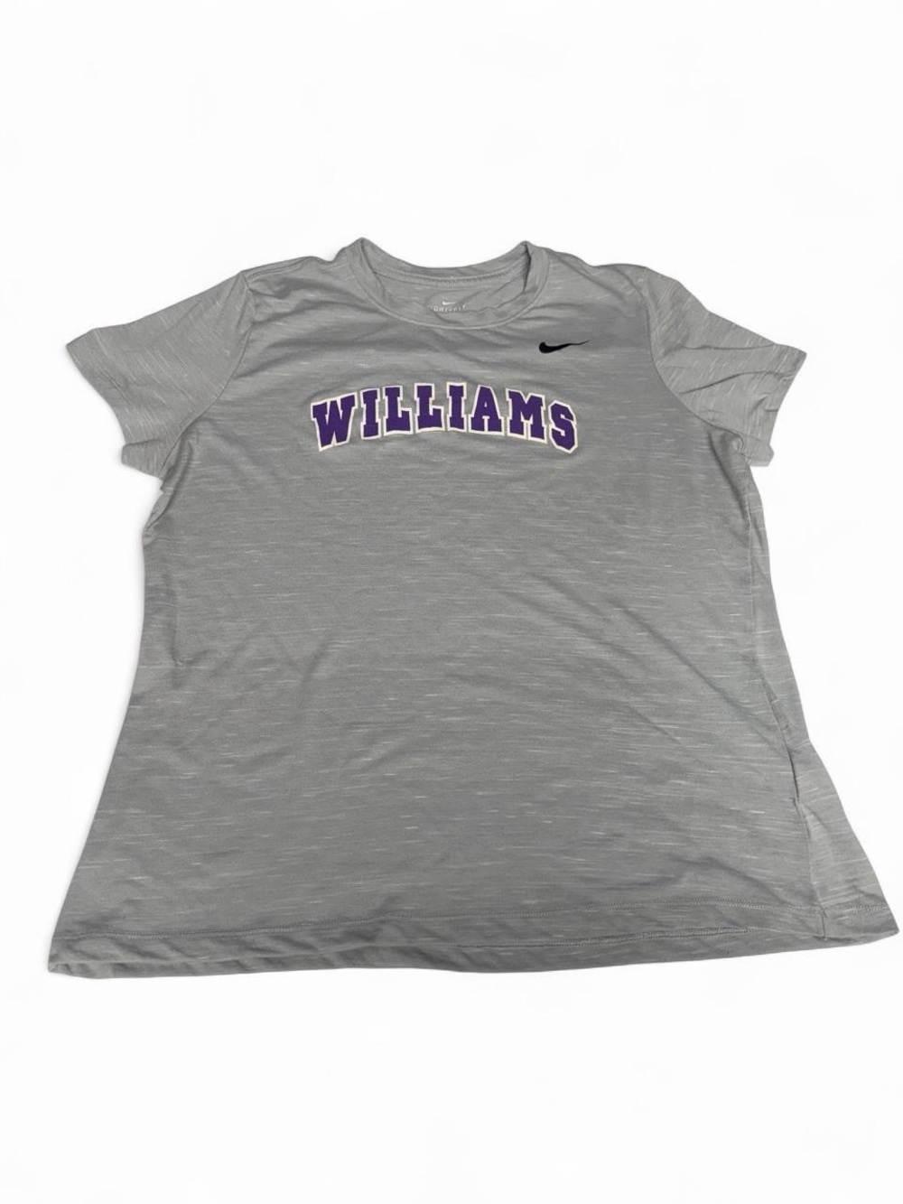 Nike Dri-FIT Williams College Gray Performance T-Shirt XL Athletic Tee